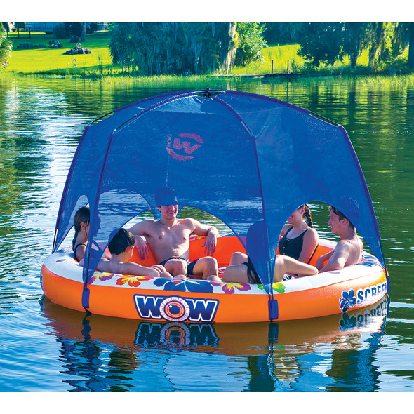 WOW Watersports Screenhouse Island Lounger - 6 Person Float 21-2090