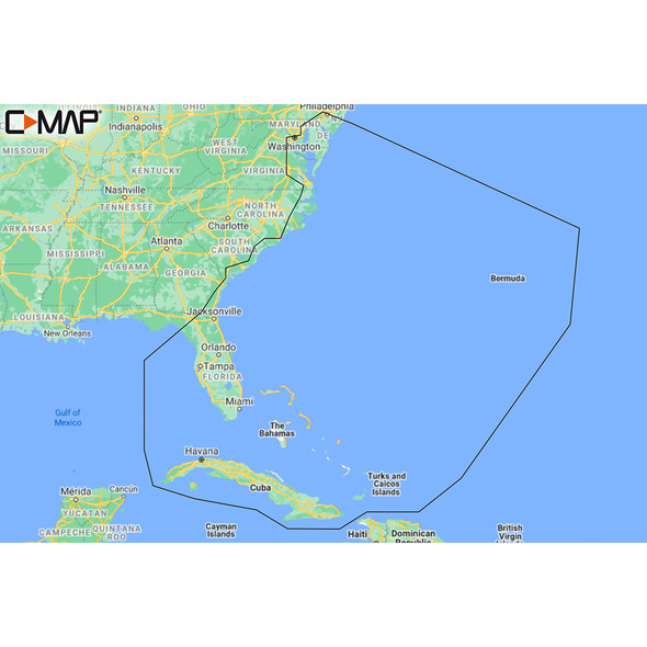 C-MAP M-NA-Y203-MS Chesapeake Bay to Bahamas REVEAL Coastal Chart M-NA-Y203-MS