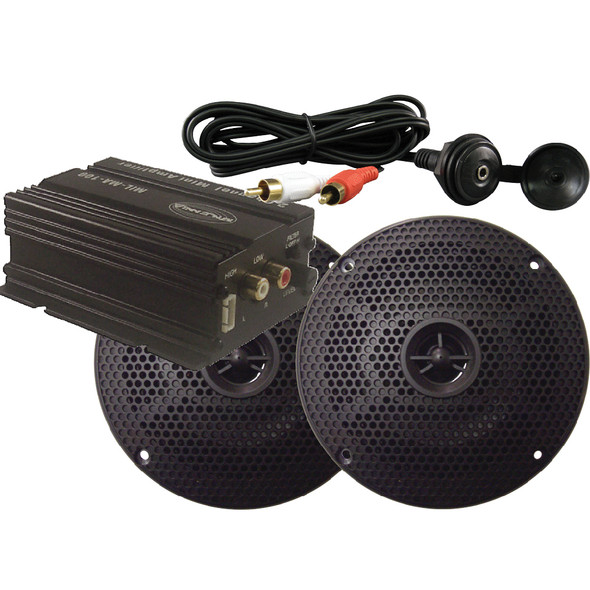 Milennia MA100PKG w/Amp, Black Speakers & Mini Plug MILMA100PKG