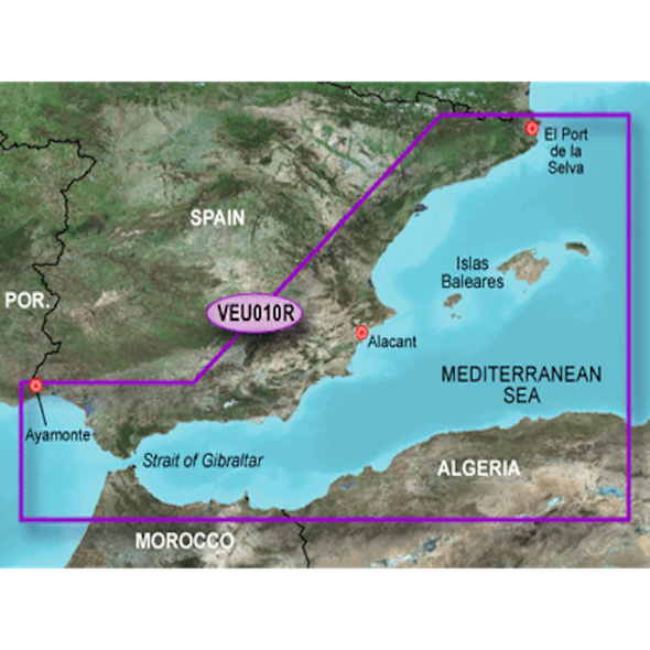 Garmin BlueChart g3 Vision HD - VEU010R - Spain, Mediterranean Coast  010-C0768-00