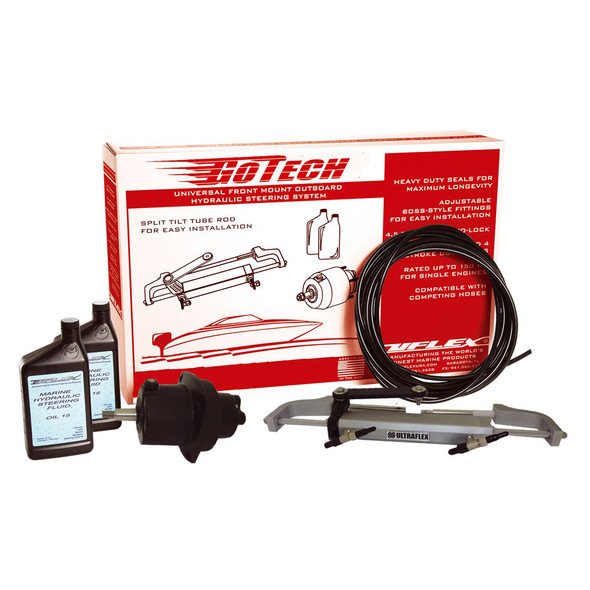 UFlex GoTech 1.0 Universal Front Mount Outboard Hydraulic Steering Sys GOTECH 1.0