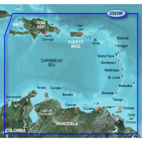 Garmin BlueChart g2 HD - HXUS030R - Southeast Caribbean - microSD/SD 010-C0731-20