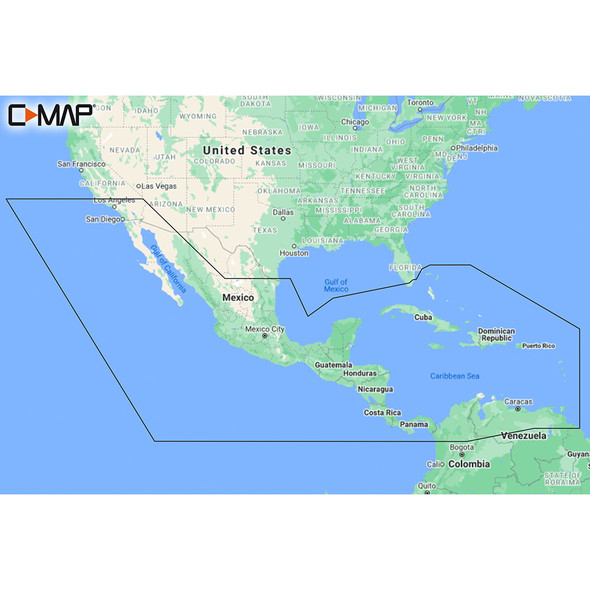 C-MAP M-NA-Y205-MS Central America & Caribbean REVEAL Coastal Chart M-NA-Y205-MS