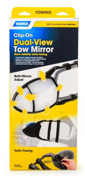 Camco Towing Mirror Clamp-On - Double Mirror 25653