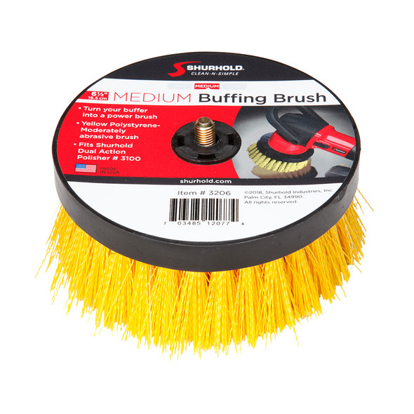 Shurhold 6-½" Medium Brush f/Dual Action Polisher 3206