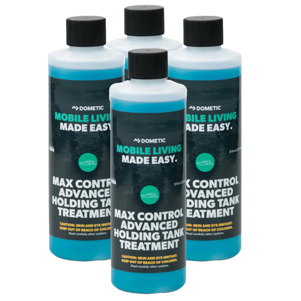 Dometic Max Control Holding Tank Deodorant - Four (4) Pack of 8oz Bottl 379700029