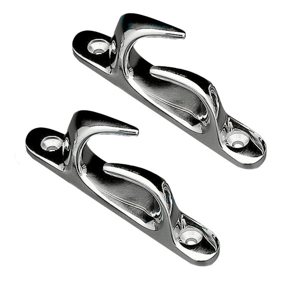 Whitecap Skene Bow Chock 4-1/2" Pair - Chrome Plated Brass S-0981C