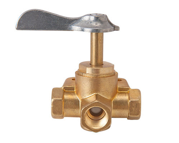 3 WAY 1/4' FNPT VALVE W/DETENT