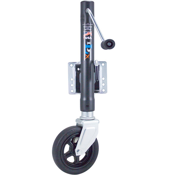 1500 LB SWIVEL JACK 8' WHEEL BLACK