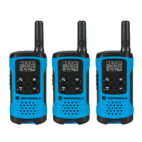 MOT-2-WAY RADIO  3-PACK  16MI.  BLU