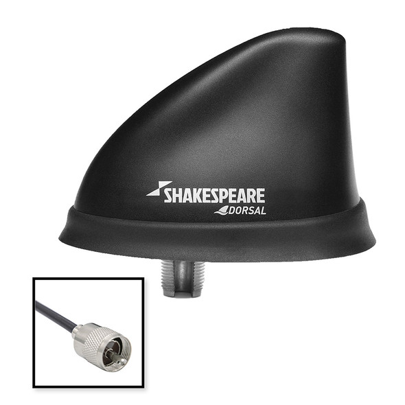 Shakespeare Dorsal Antenna Black Low Profile 26&#39; RGB Cable w/P 5912-DS-VHF