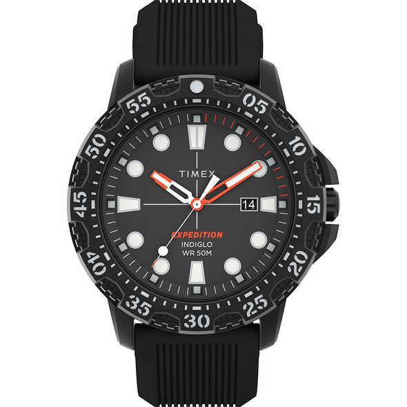 Timex Expedition Gallatin - Black Dial &amp; Black Silicone Strap TW4B25500