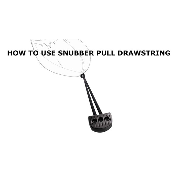 Snubber - Black Snubber Pull With Rope - Tar Black S61390