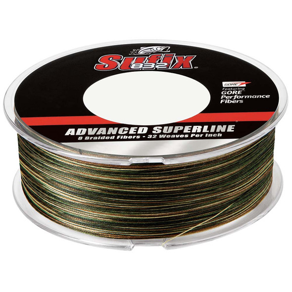 Sufix 832 Advanced Superline Braid - 10lb - Camo - 600 yds 660-210CA