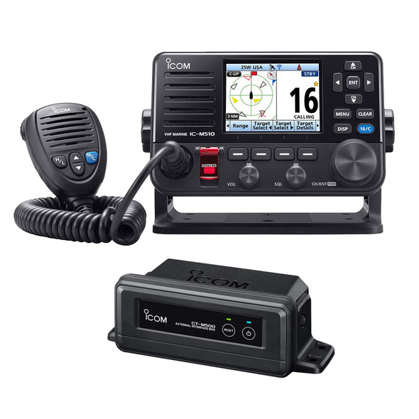 Icom M510 PLUS VHF Bundle w/CT-M500 Wireless Interface Box f/NMEA  M510 PLUS 21+CTM500 11