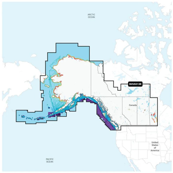 Garmin Navionics Vision+&trade; NVUS013R Canada, West &amp; Alaska 010-C1485-00