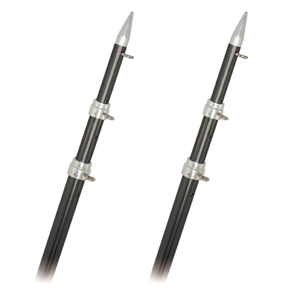 Rupp Top Gun Outrigger Poles - Fixed Length - Carbon Fiber - 18' A0-1800-CF
