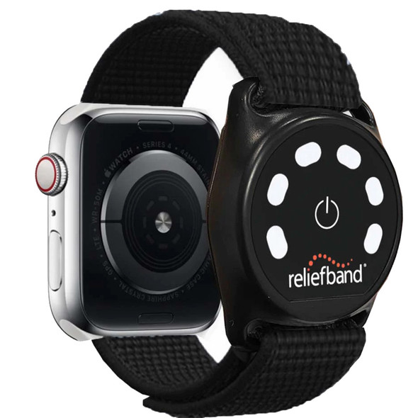 Reliefband Black Apple Smart Watch Band - Regular SPTB-APLR