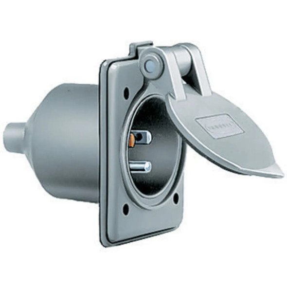 Hubbell Hbl61cm64 15 Amp 125v 2 Pole 3 Wire Gray Outlet HBL61CM64 HBL61CM64