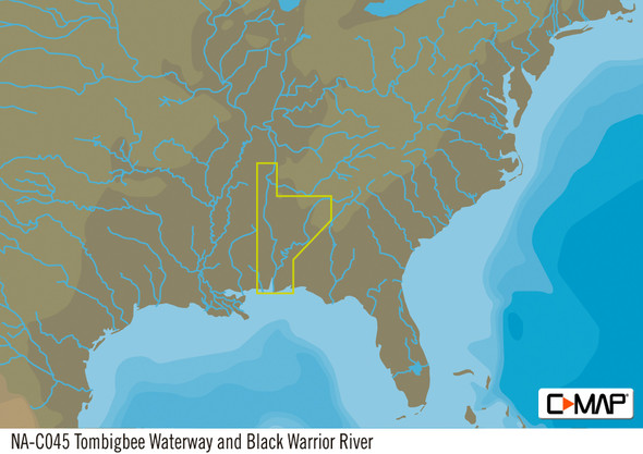 C-map Na-c045 Black Warrior & Lower Tom Bigbee River 