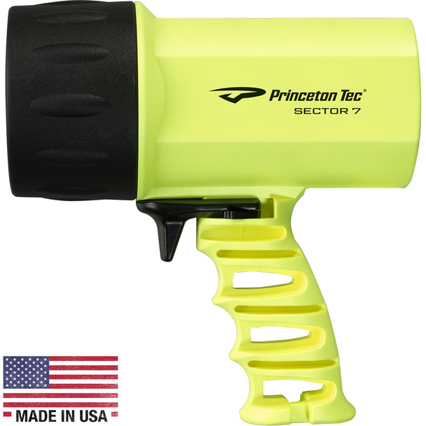 Princeton Tec Sector 7 LED Spotlight - Neon Yellow S7-NY
