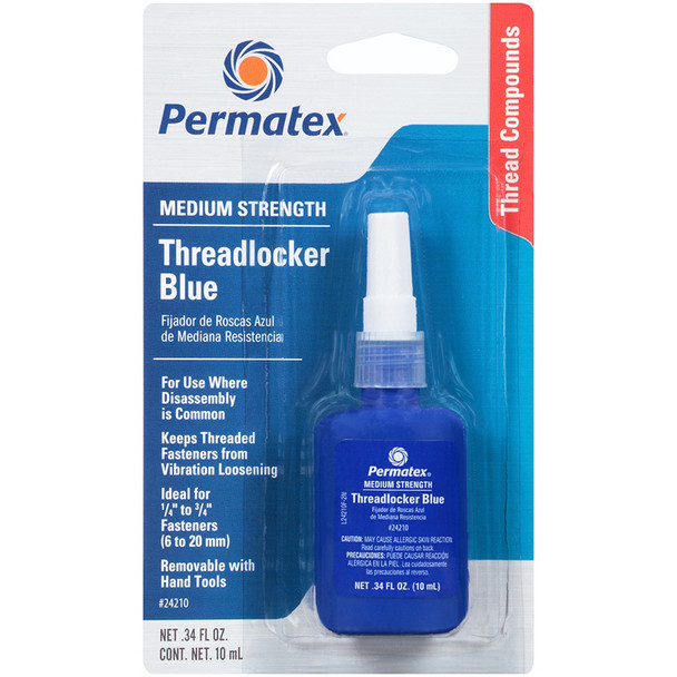 Permatex Medium Strength Threadlocker Blue - 10ml Bottle 24210