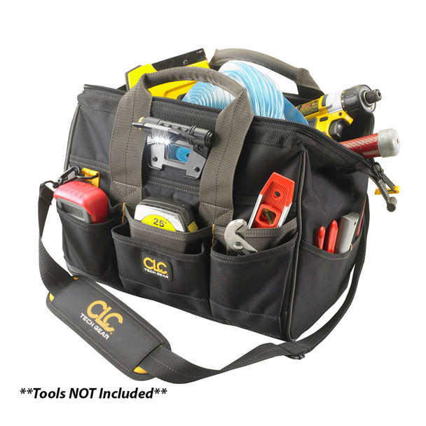 CLC L230 Tech Gear LED Lighted 14" Bigmouth Tool Bag L230