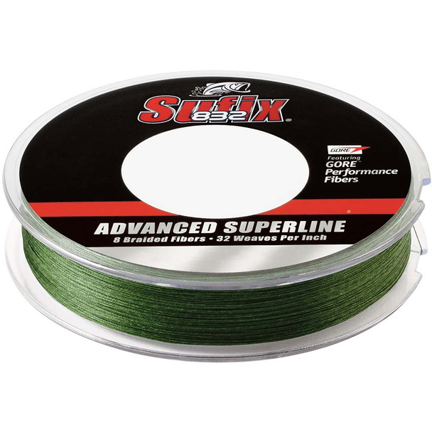 Sufix 832 Advanced Superline Braid - 15lb - Low-Vis Green - 150 yds 660-015G