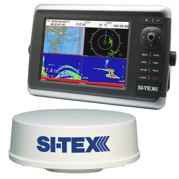 SI-TEX NavStar 12R GPS Chartplotter, Sonar, Radar System w/MDS-12 Radar NAVSTAR 12R