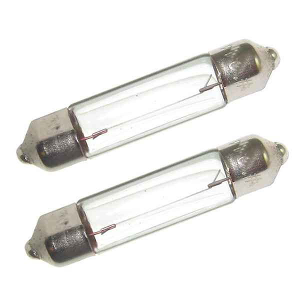 Perko Double Ended Festoon Bulbs - 12V, 10W, .74A - Pair 0070DP0CLR