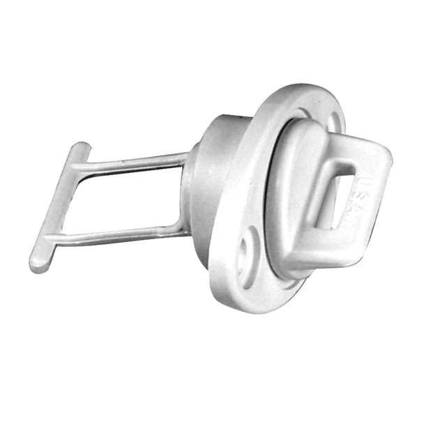 Beckson 1" Drain Plug Screw Type w/Gasket - White DP10-W