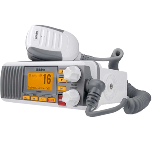 Uniden UM385 Fixed Mount VHF Radio - White UM385