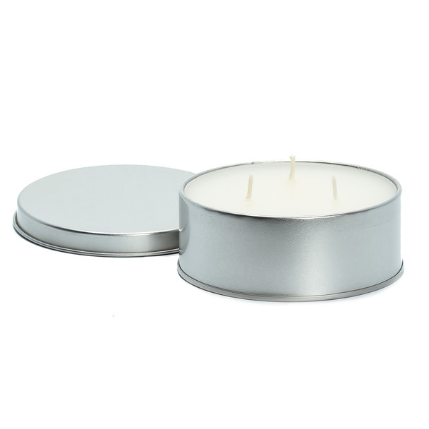 Camco Citronella Candle w/Lid - 4" x 1" 16-Hour Burn Time - 3 Wicks 51023