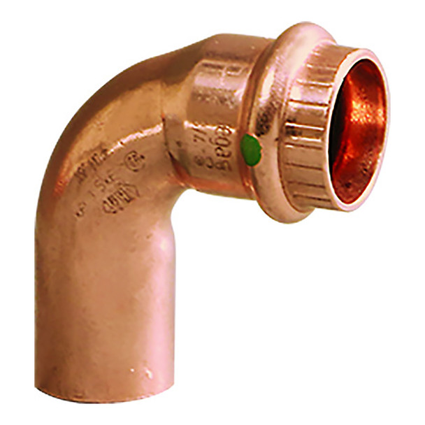 Viega Propress 1/2" - 90° Copper Elbow - Street/Press Connection - Smar 77347