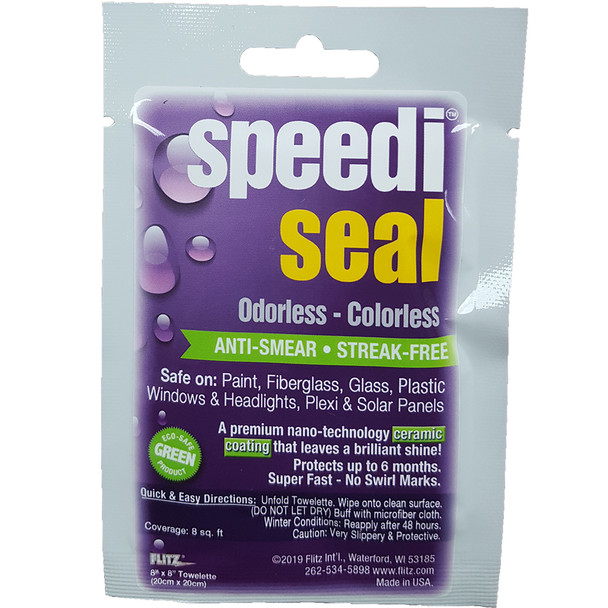 Flitz Speedi Seal 8" x 8" Towelette Packet MX 32801