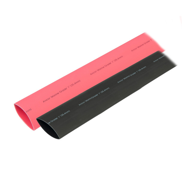 Ancor Heat Shrink Tubing 1" x 3" - Black & Red Combo 307602