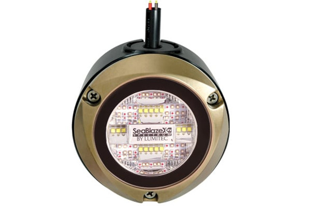 Lumitec Kraken Dock Light Blue/white 10-30vdc Bronze Housing 101636