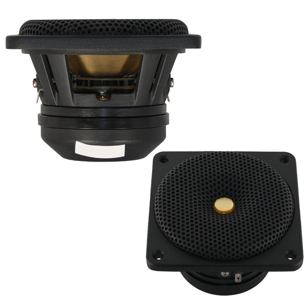 DC GOLD AUDIO N4C 4" Classic Series Speaker - 4 OHM - (Pair) Black N4C BLACK 4 OHM