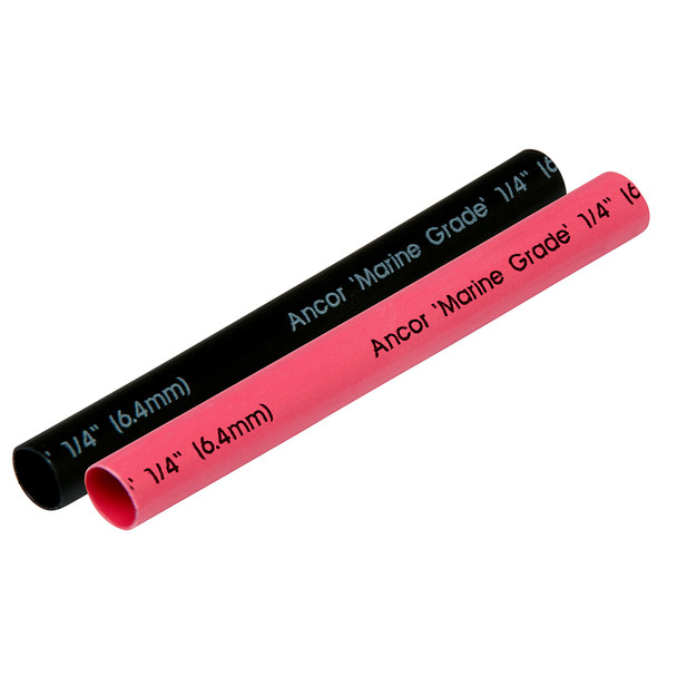 Ancor Heat Shrink Tubing 1/4" x 3" - Black & Red Combo 303602
