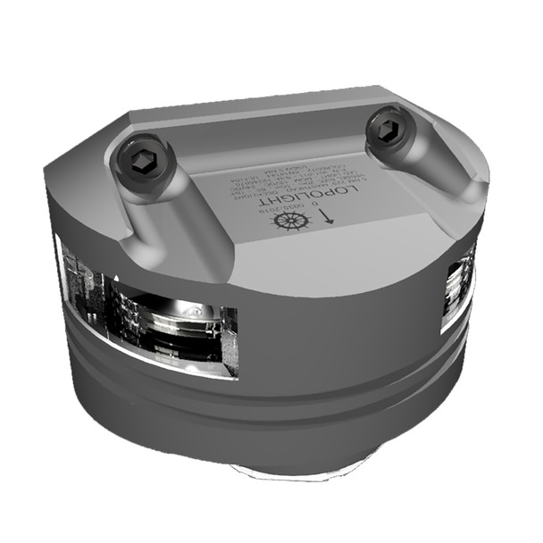 Lopolight Masthead Light w/6W Deck Light & 15M Cable - 5nm - Silver Hou 301-011DLX-15M