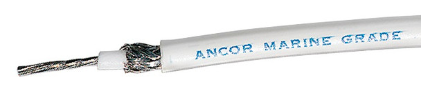 Ancor RG 8X White Tinned Coaxial Cable - 250' 151525