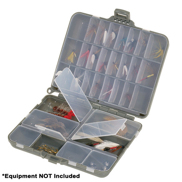 Plano Compact Side-By-Side Tackle Organizer - Grey/Clear 107000
