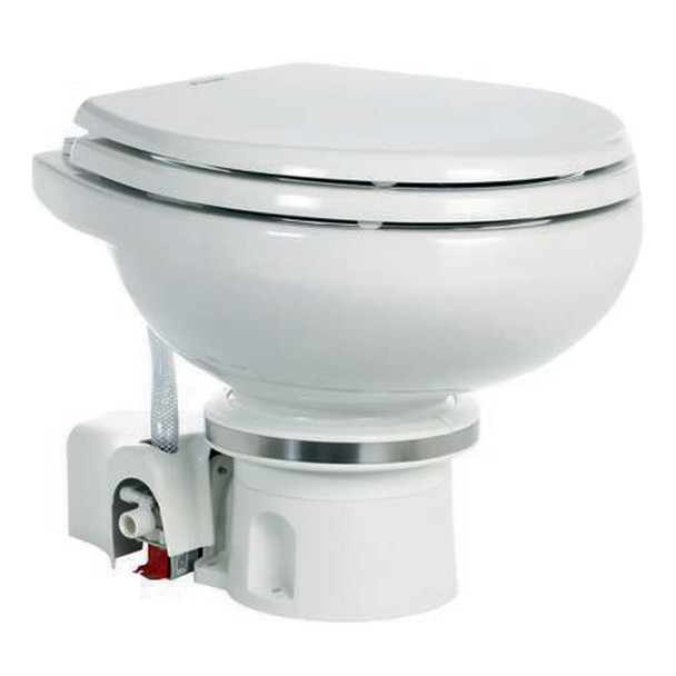Dometic MasterFlush 7120 White Electric Macerating Toilet w/Orbit Base  9108824451