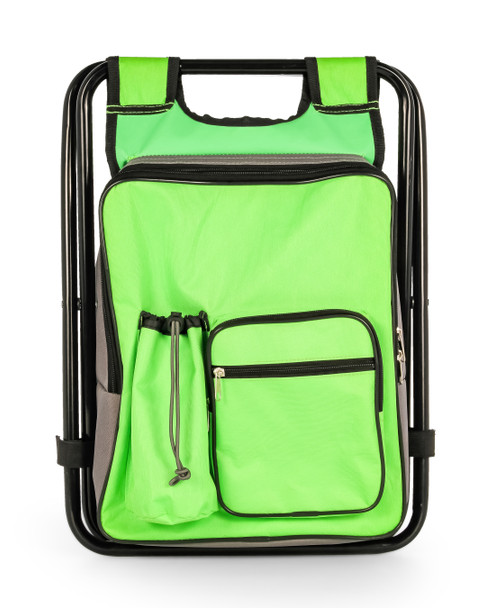Camco Camping Stool Backpack Cooler - Green 51909