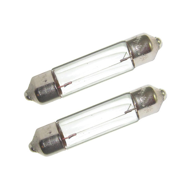 Perko Double Ended Festoon Bulbs - 12V, 10W, .80A - Pair 0071DP0CLR