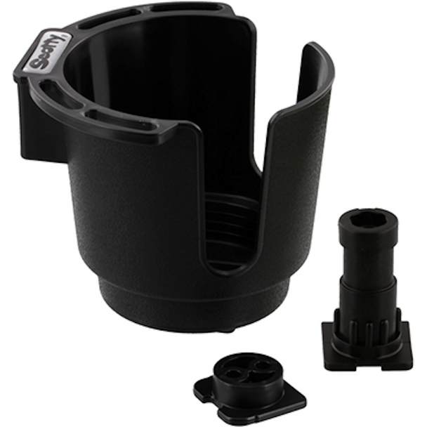 Scotty 311 Drink Holder w/Bulkhead/Gunnel Mount & Rod Holder Post Mount 311-BK