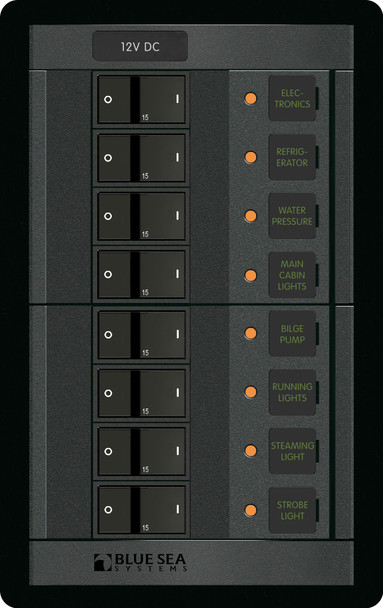 Blue Sea 1200 12V DC 8 Position - Vertical 1200