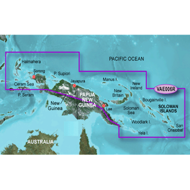 Garmin BlueChart g2 Vision HD - VAE006R - Timor Leste/New Guinea - mi 010-C0881-00