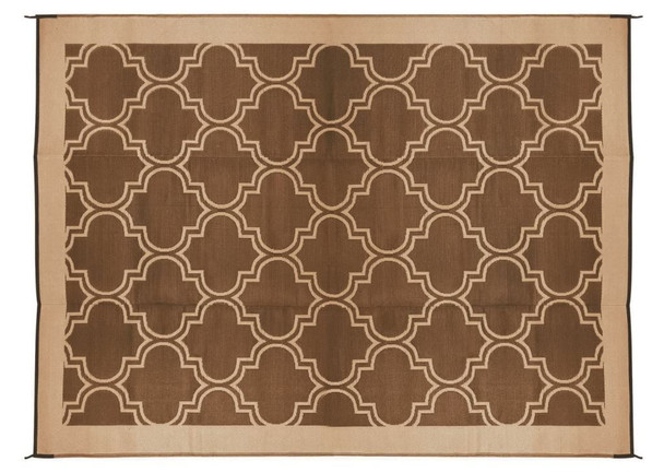 OUTDOOR MAT 9X12 LATTICE BRWN/TAN OUTDOOR MAT 9X12 LATTICE BRWN/TAN