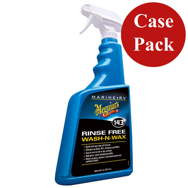 Meguiar's Boat/RV Rinse Free Wash & Wax - *Case of 6* M14332CASE
